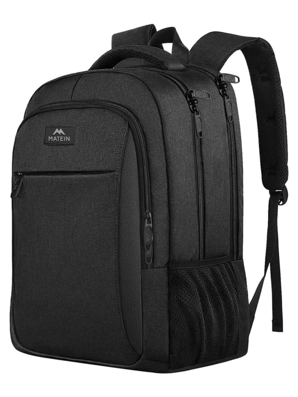 Water Resistant Polyester Laptop Backpack 15.6 Inch Travel Work Bag
